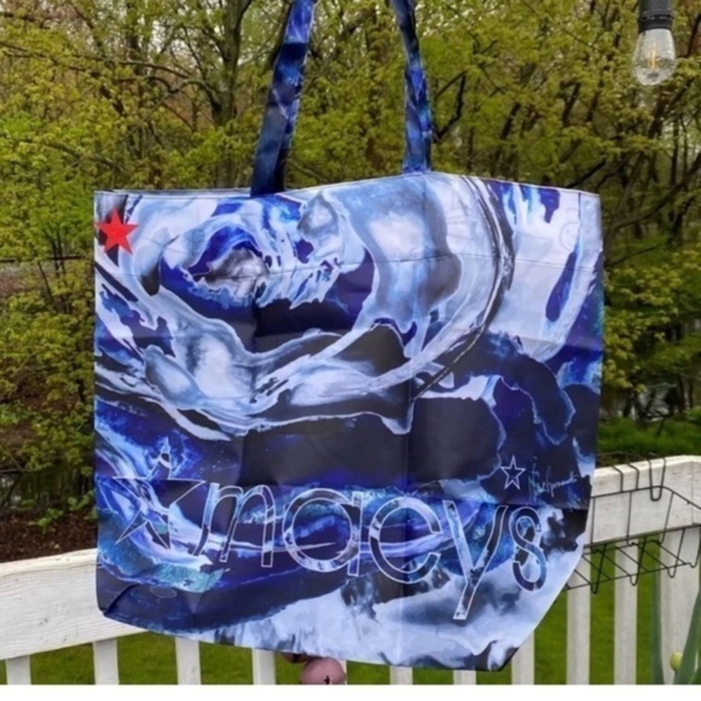 100 Macy’s sea waves Natali Germanotta reusable tote bag